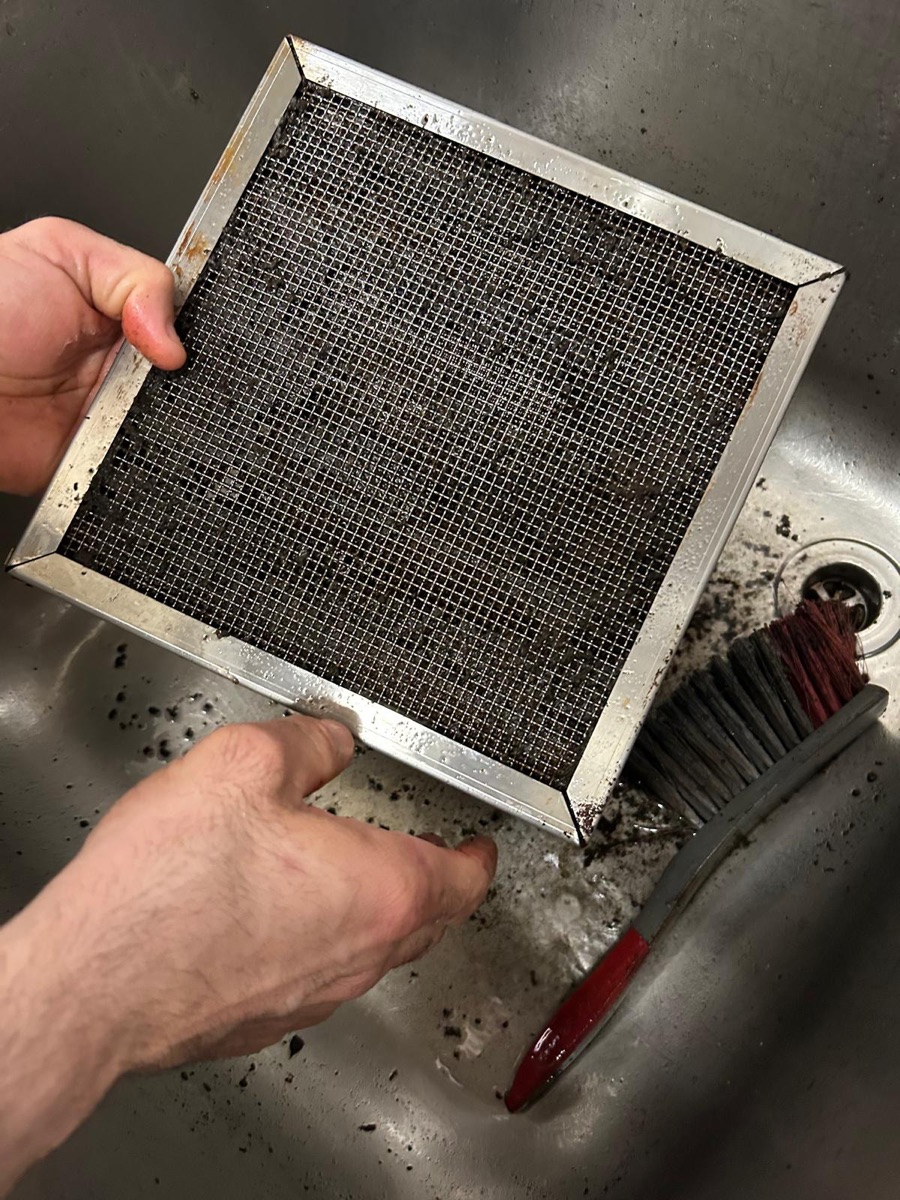 Nettoyage filtre cuisine